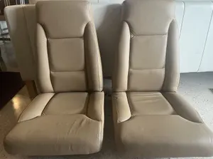 Aircraft Seats Piper PA32 new tan leather covering, refurbished passenger seats